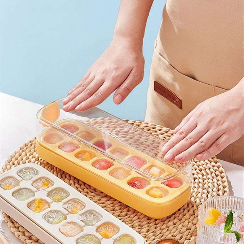 Press-Type Silicone Ice Cube Tray - The Mercantiles