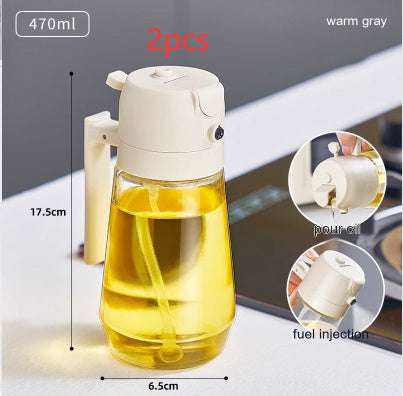 2 in 1 Oil Dispenser Bottle - The Mercantiles