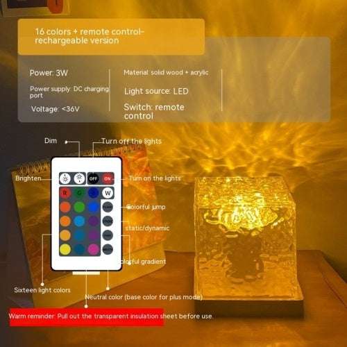 Water Ripple Projector Night Light - The Mercantiles