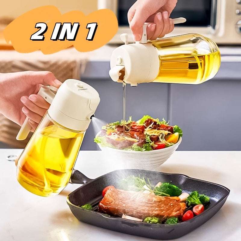 2 in 1 Oil Dispenser Bottle - The Mercantiles