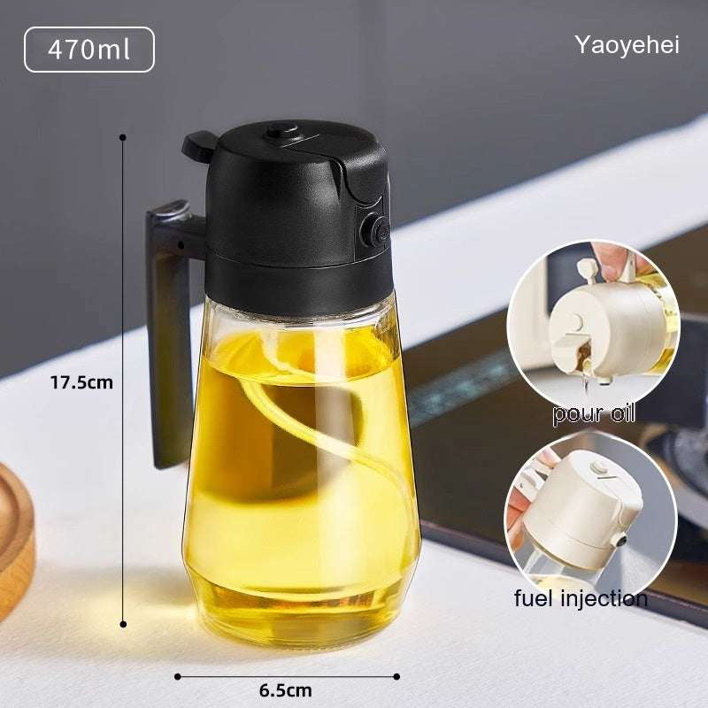 2 in 1 Oil Dispenser Bottle - The Mercantiles