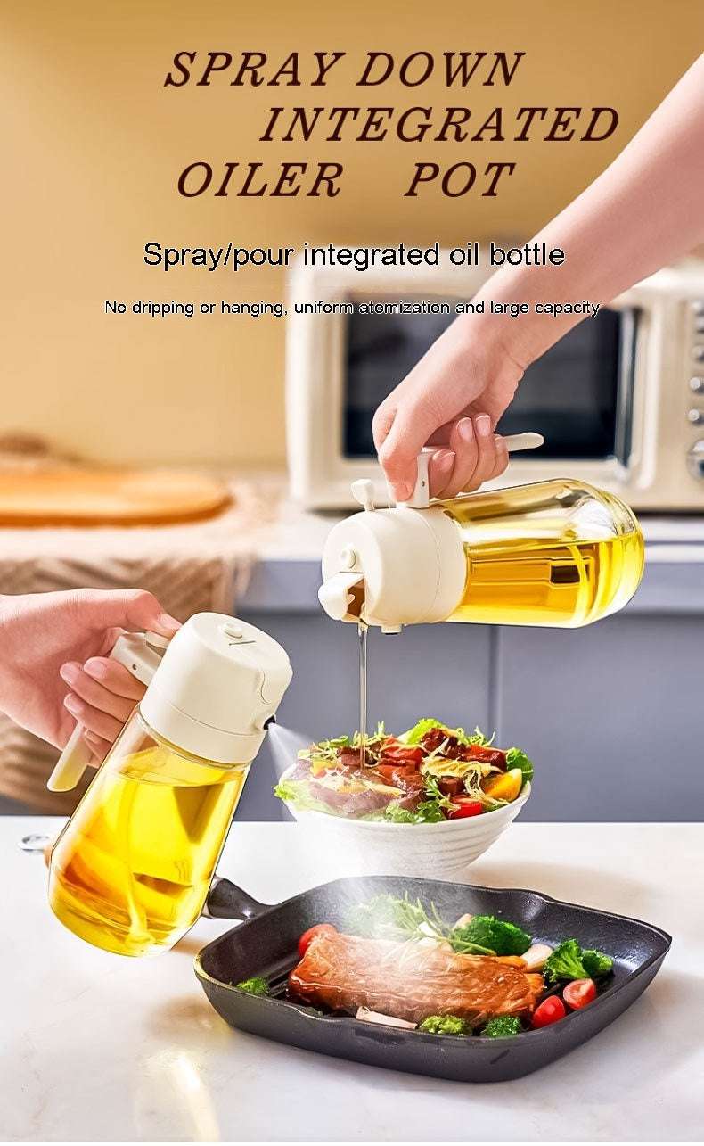 2 in 1 Oil Dispenser Bottle - The Mercantiles