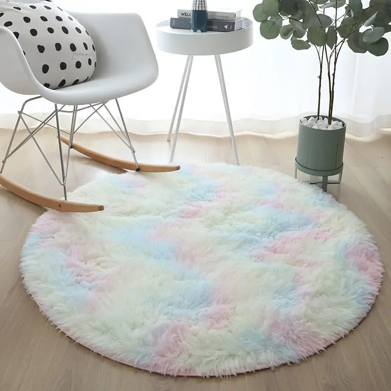 Plush Round Carpet - Soft, Machine Washable (60cm to 120cm)