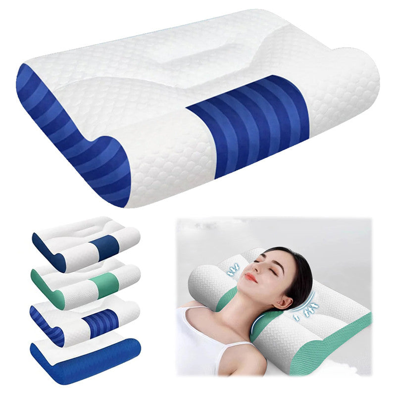 Super Ergonomic Pillow Neck Support Pillow Protect Your Neck Spine Orthopedic Bed Pillow for All Sleep Position in stock 50x30cm