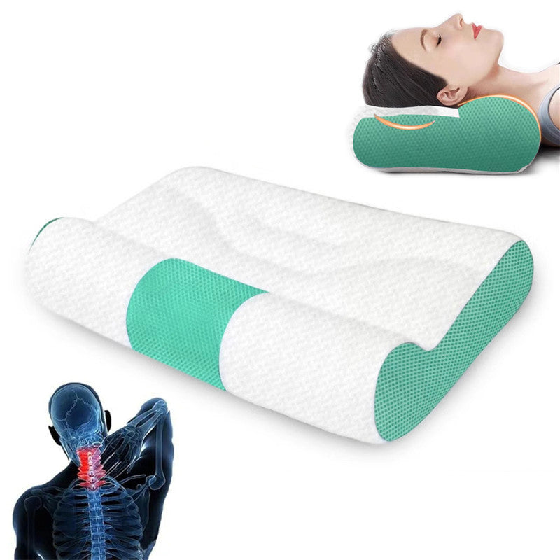 Super Ergonomic Pillow Neck Support Pillow Protect Your Neck Spine Orthopedic Bed Pillow for All Sleep Position in stock 50x30cm