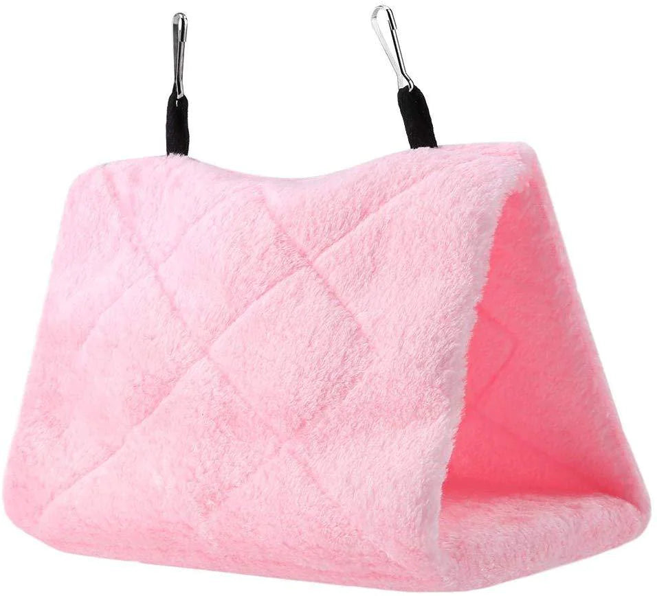 Cozy Bird Hammock Tent for Parrot Cages - Soft, Washable Pet Bedding (4-Size)