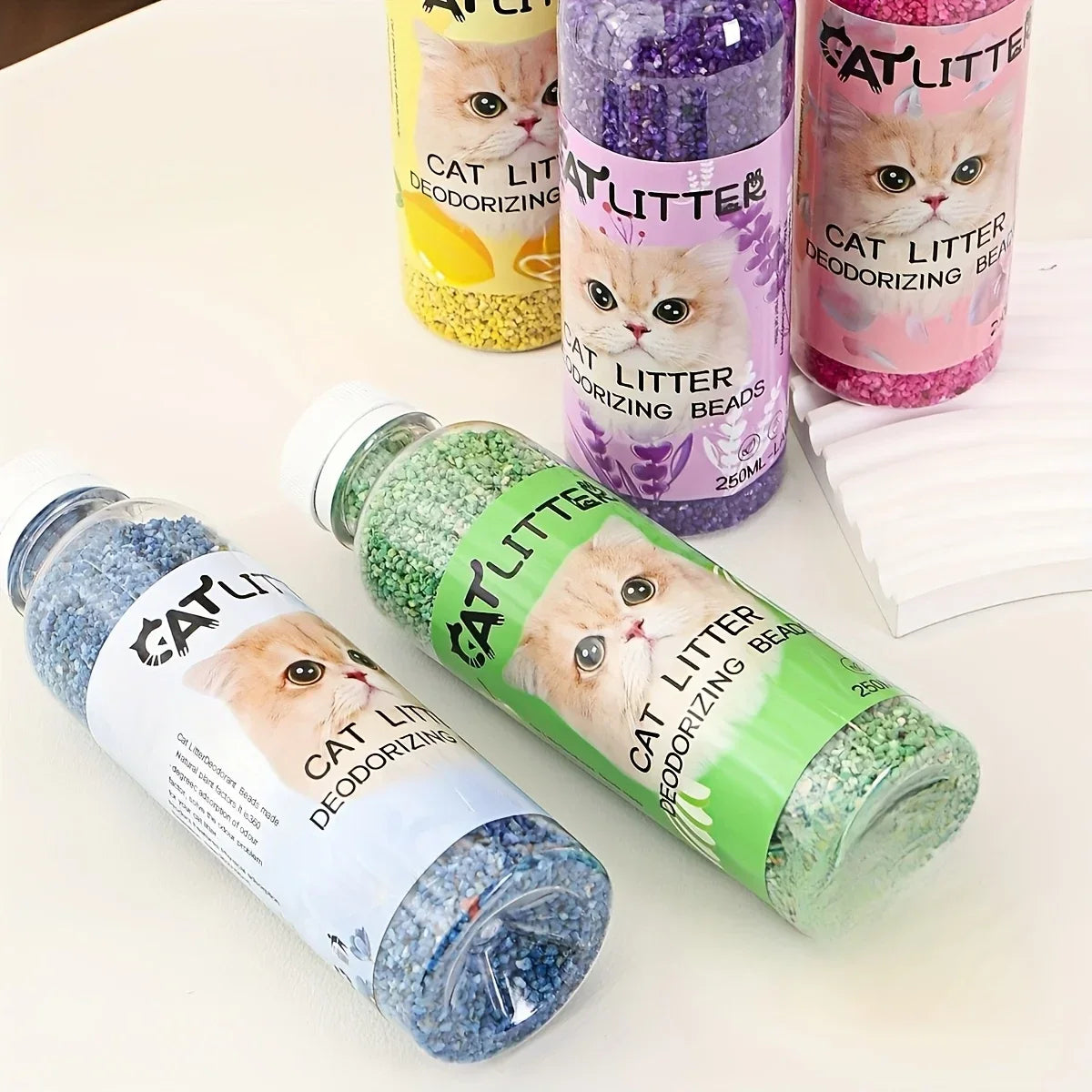 A Bottle of Cat Litter Deodorizing Beads Air Purifier- Make Your Home Smell Comfortable and Remove Odors-Pet urine deodorant