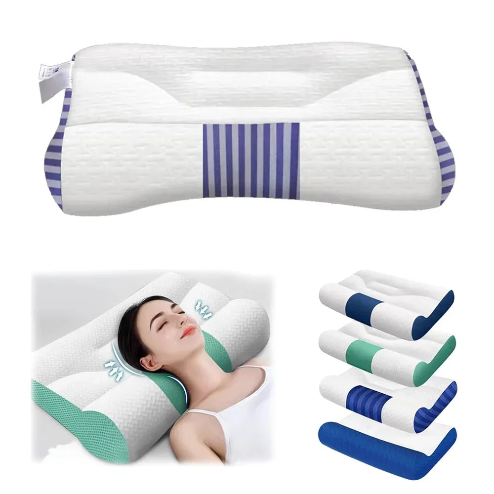 Super Ergonomic Pillow Neck Support Pillow Protect Your Neck Spine Orthopedic Bed Pillow for All Sleep Position in stock 50x30cm
