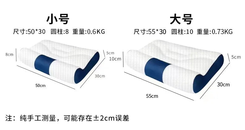 Super Ergonomic Pillow Neck Support Pillow Protect Your Neck Spine Orthopedic Bed Pillow for All Sleep Position in stock 50x30cm