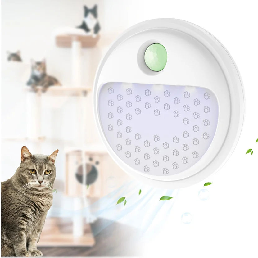 4000mAh Cat Litter Deodorizer Odor Eliminator Dust-Fall Air Purifer for Cat Litter Box Bathroom Wardrobe Kitchen and Small Area