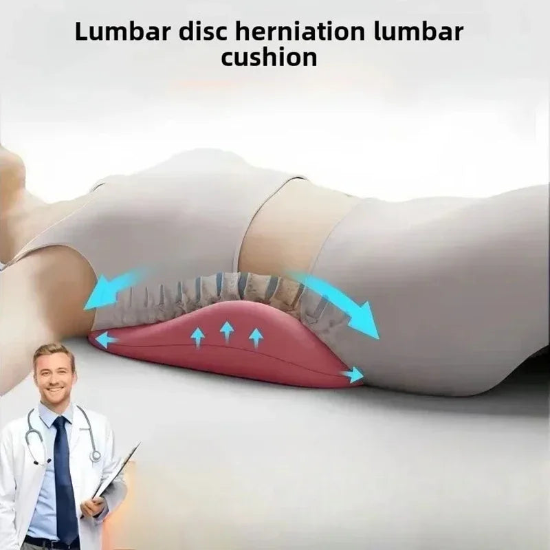 Sleep Lumbar Pillow Ergonomic Special Lumbar Support Cushion Soft Comfortable Memory Cotton Bed Lumbar Protrusion Back Support