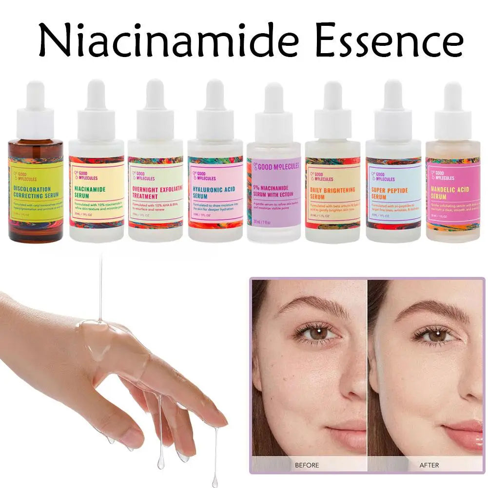 30ml Good Molecules Niacinamide Acid Facial Essence Fade Acne Mark Moisturizing Whitening Skin Tone Serum Niacinamide Skin Care