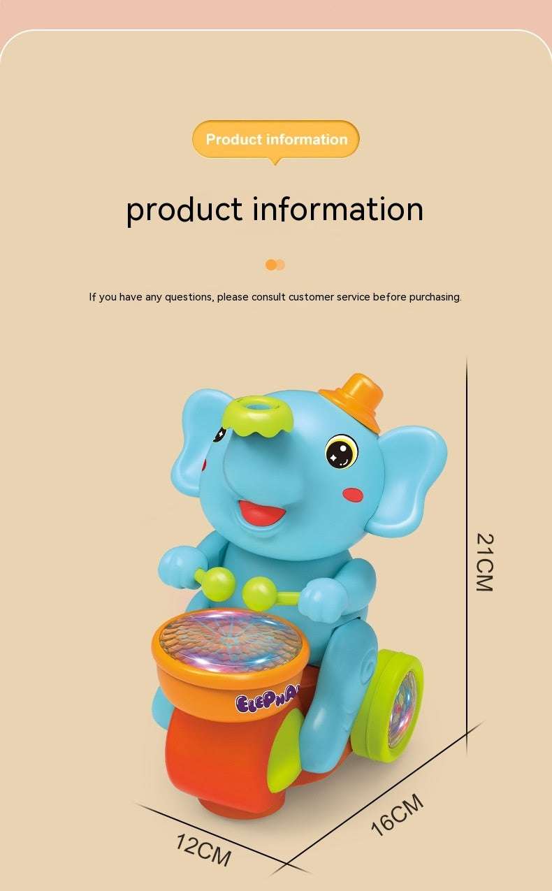 Drum Elephant Floating Ball Toy - The Mercantiles