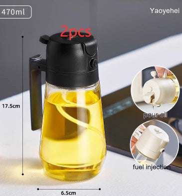 2 in 1 Oil Dispenser Bottle - The Mercantiles