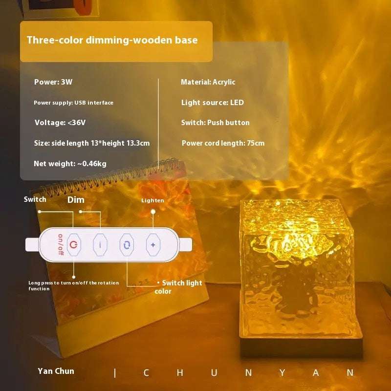 Water Ripple Projector Night Light - The Mercantiles