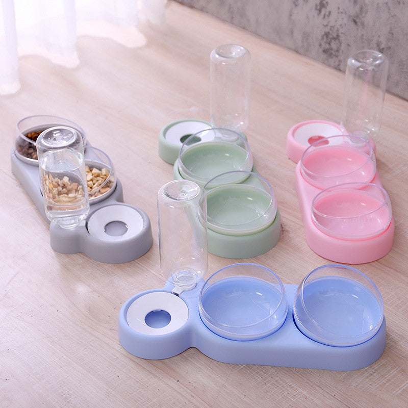 Pet Automatic Double Bowl Feeder