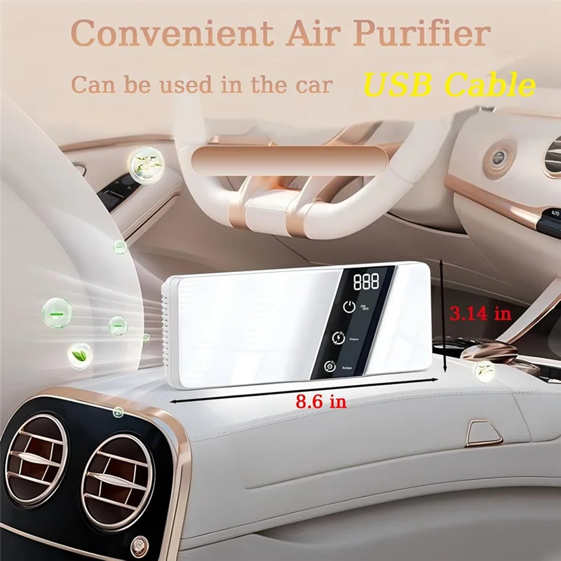 AA81-Air Purifiers For Home Cat Litter Deodorizer, Plug In Air Ionizer Purifiers For Home Pets Bedroom Toilet Kitchen