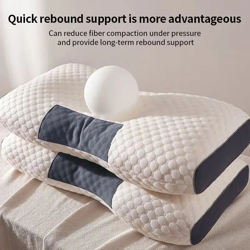 NEW Pillow Help Sleep And Protect The Neck Cervical Orthopedic Household Soybean Fiber Massage SPA Pillow For Sleeping 2025