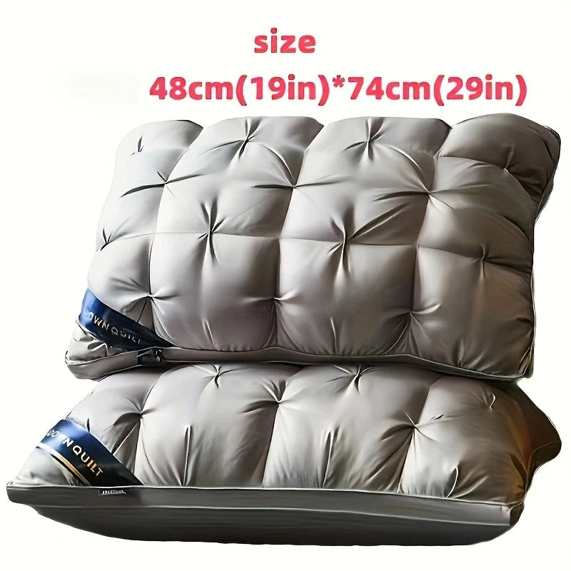 1/2PCS Pillow Luxury Quality 5-star Hotel Home, 600-700 grams, 19x29 inches - Deep Sleep Neck Support, Sleep Pillow