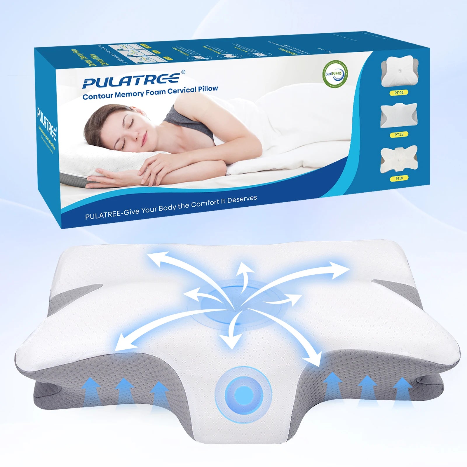 high pillows are taller and thicker, not deformed or collapsed, protecting the cervical spine and helping sleep memory pillow