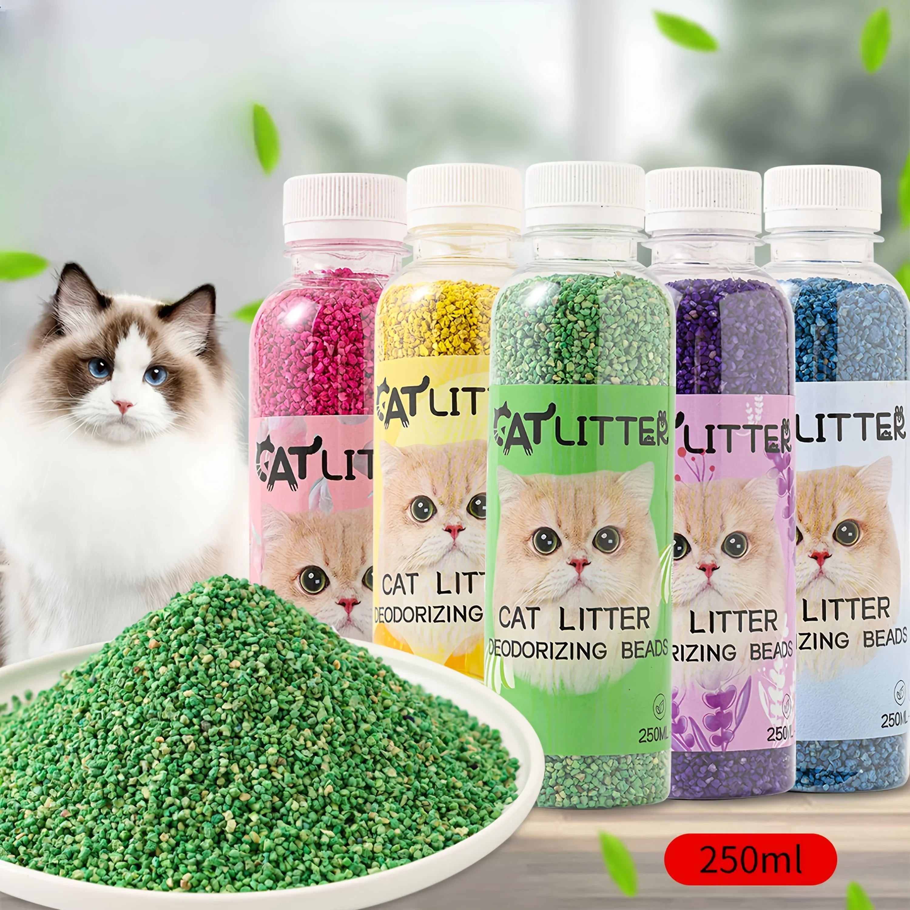 A Bottle of Cat Litter Deodorizing Beads Air Purifier- Make Your Home Smell Comfortable and Remove Odors-Pet urine deodorant