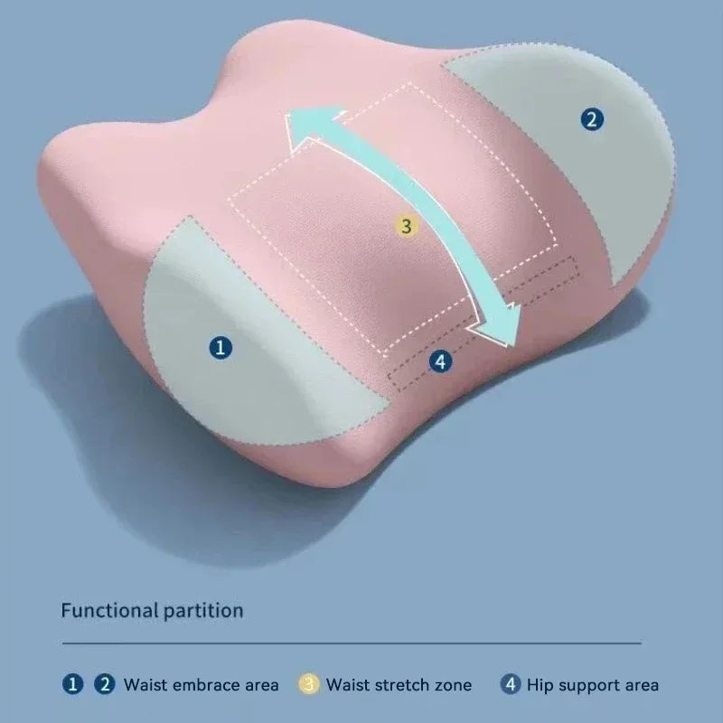 Sleep Lumbar Pillow Ergonomic Special Lumbar Support Cushion Soft Comfortable Memory Cotton Bed Lumbar Protrusion Back Support