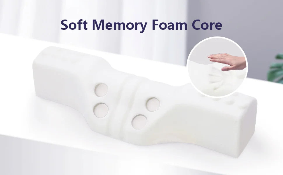 Orthopedic Neck Pillow: Superior Cervical Support  Soft Memory Foam, Breathable  Washable, Ideal for Every Sleeper