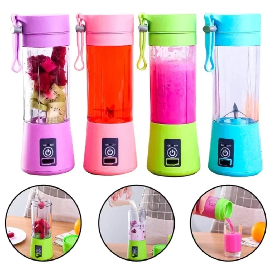 Portable Mini USB Rechargeable Blender 380ml Travel Fruit Juicer Cup Handheld Smoothie Maker for On-the-Go Shakes And Juices