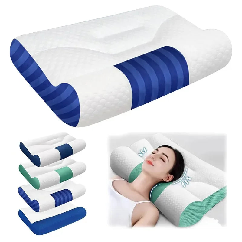 Super Ergonomic Pillow Neck Support Pillow Protect Your Neck Spine Orthopedic Bed Pillow for All Sleep Position in stock 50x30cm