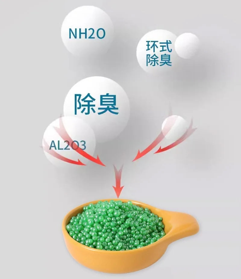 고양이모래 Cat Litter Deodorizer Air Purifier Cat Litter Box Odor Eliminate Urine Companion Cat Urine Room Washable Toilet Particles