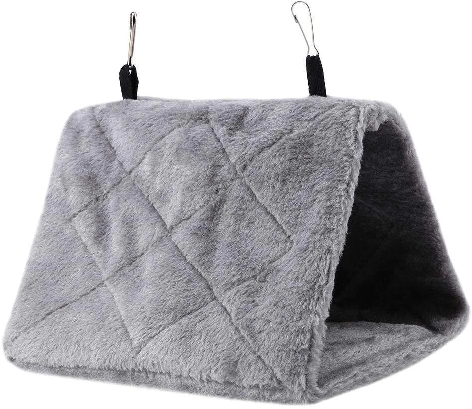 Cozy Bird Hammock Tent for Parrot Cages - Soft, Washable Pet Bedding (4-Size)