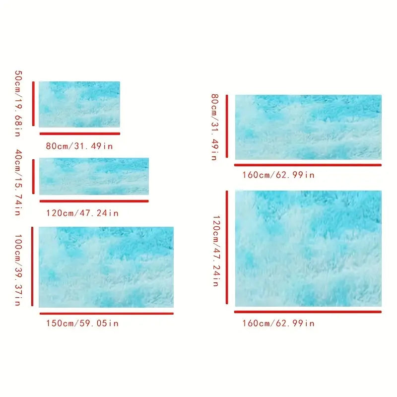 Soft Shaggy Rug for Living Room - Plush, Machine Washable (4 Sizes)